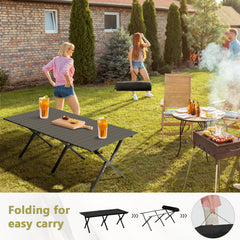 Foldable Roll-Up Camping Table – Lightweight Portable Outdoor Table