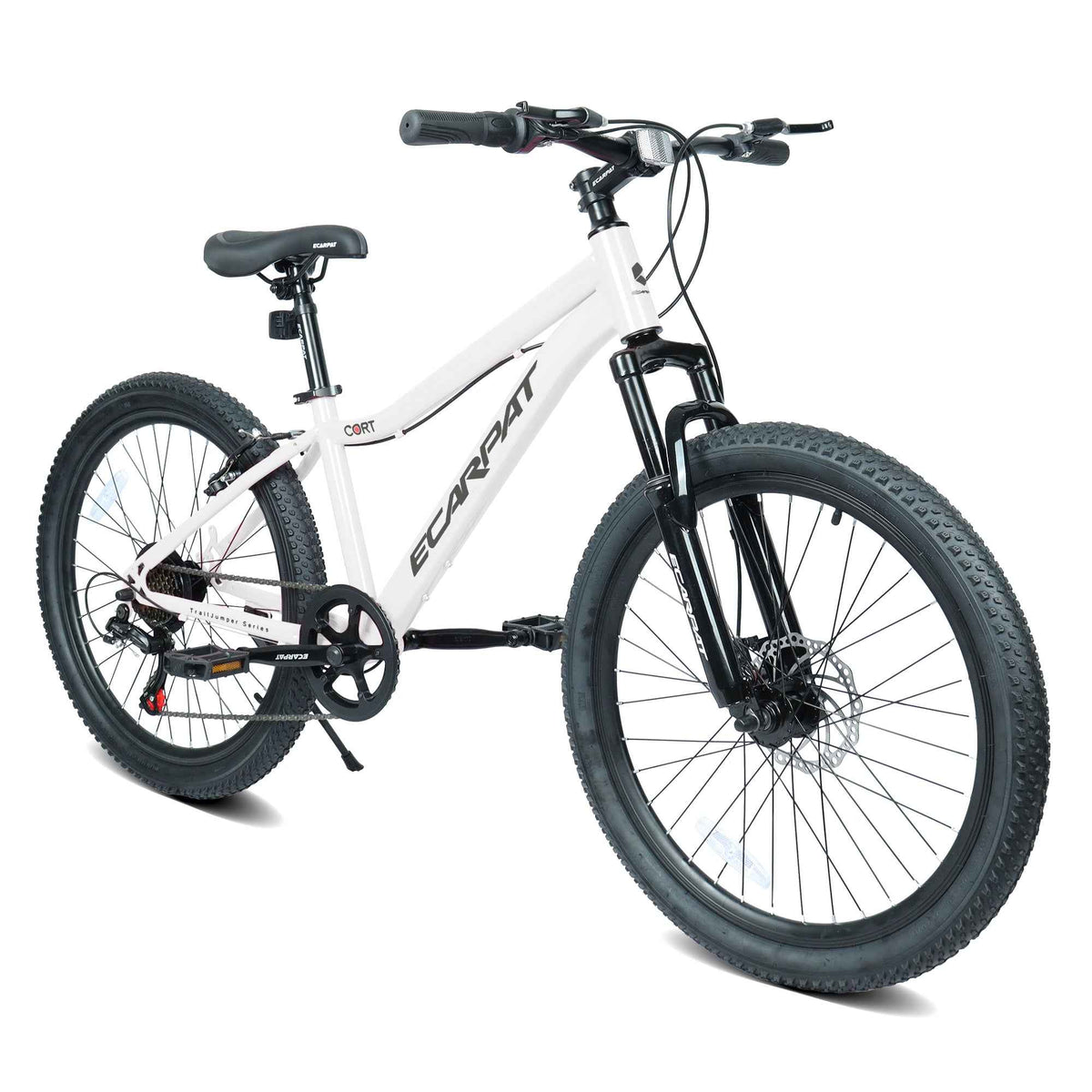 24" Youth Mountain Bike | 7-Speed, Front Disc Brake, Suspension & Alloy Rims