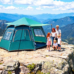 4–6 Person Pop-Up Family Camping Tent – 30-Second Setup, 9.2ft Starlight Mesh Roof & 1500mm Waterproof