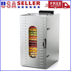 Commercial Food Dehydrator 20 Trays Large Food Dryer Machine for Jerky, Meat, Fruit, Herbs, Industrial Dehydrator Biltong Maker
