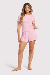 Heart Pointelle Pajama Cheeky Short | Bon Bon