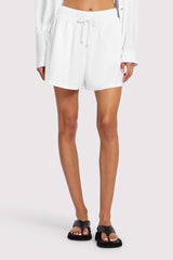 Linen Beach Short | White