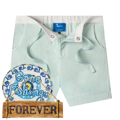 'Le Sirenuse' Cabana Shorts (Mint)