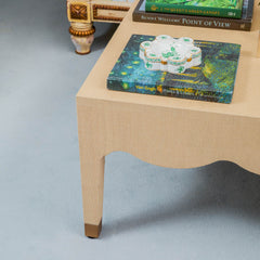 Grasscloth Coffee Table