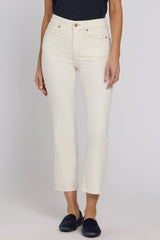 Billie Mini Bootcut Ankle Jeans - Vintage White