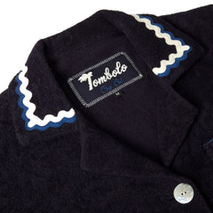 'Rick Rack' Cabana ~ Crop Cut (Midnight Blue)