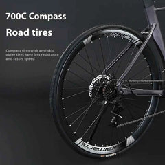 Aluminum Alloy Bent Handlebar Hidden Cable Road Bike Bicycle for Students and Teenagers