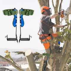 Professional Tree Climbing Gear Kit – 220lb Capacity Carbon Steel, Safety Straps & Pedals for Arborist Work