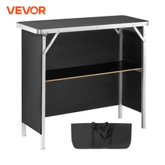 Folding Portable Bar Table – Aluminum & MDF with Oxford Cloth Cover, 2 Sizes