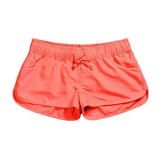 2025 Summer Women's Beach Shorts Quick Drying High Waist Tropical Printed Elastic Waist Swimming Shorts Breathable