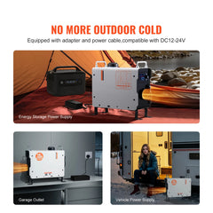 2KW Diesel Air Heater – Remote Control, Bluetooth App, CO Alarm, DC 12-24V