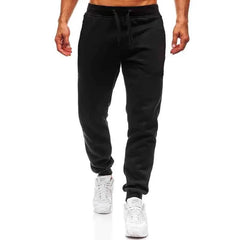 Autumn Winter Men's Joggers Drawstring Casual Pants Fleece Sweatpants Workout Running Gym Fitness Sports Trousers