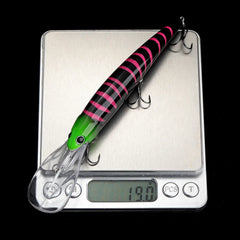 Floating Minnow Lure – 120mm, 20g, Trolling Wobbler Crankbait, Bass & Pike, 6 Colors