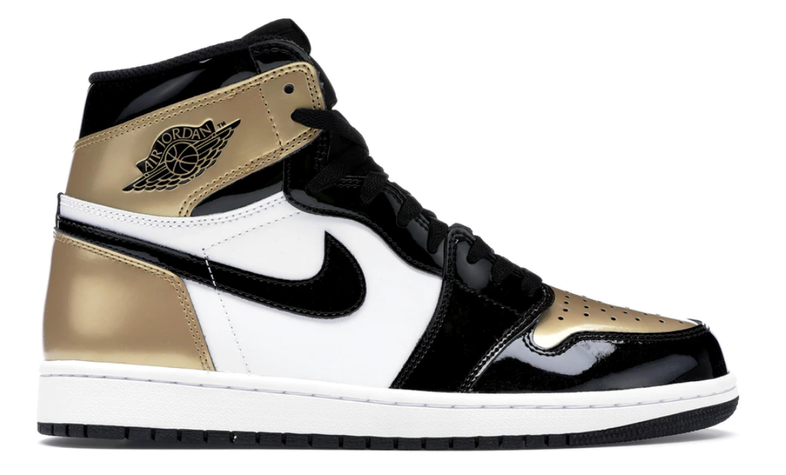 1 Retro High NRG Patent Gold Toe