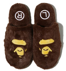 Ape Head Slipper Brown