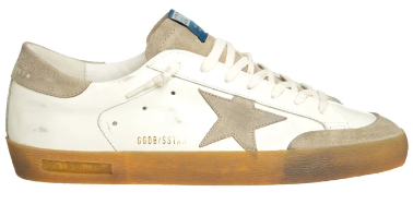 Golden Goose Super Star Leather Sneaker Milky Taupe