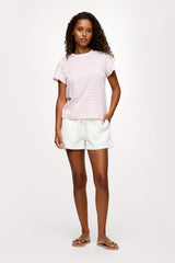 Perfect Tee | Blush Stripe