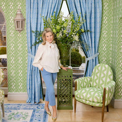 Green Theodora Fabric