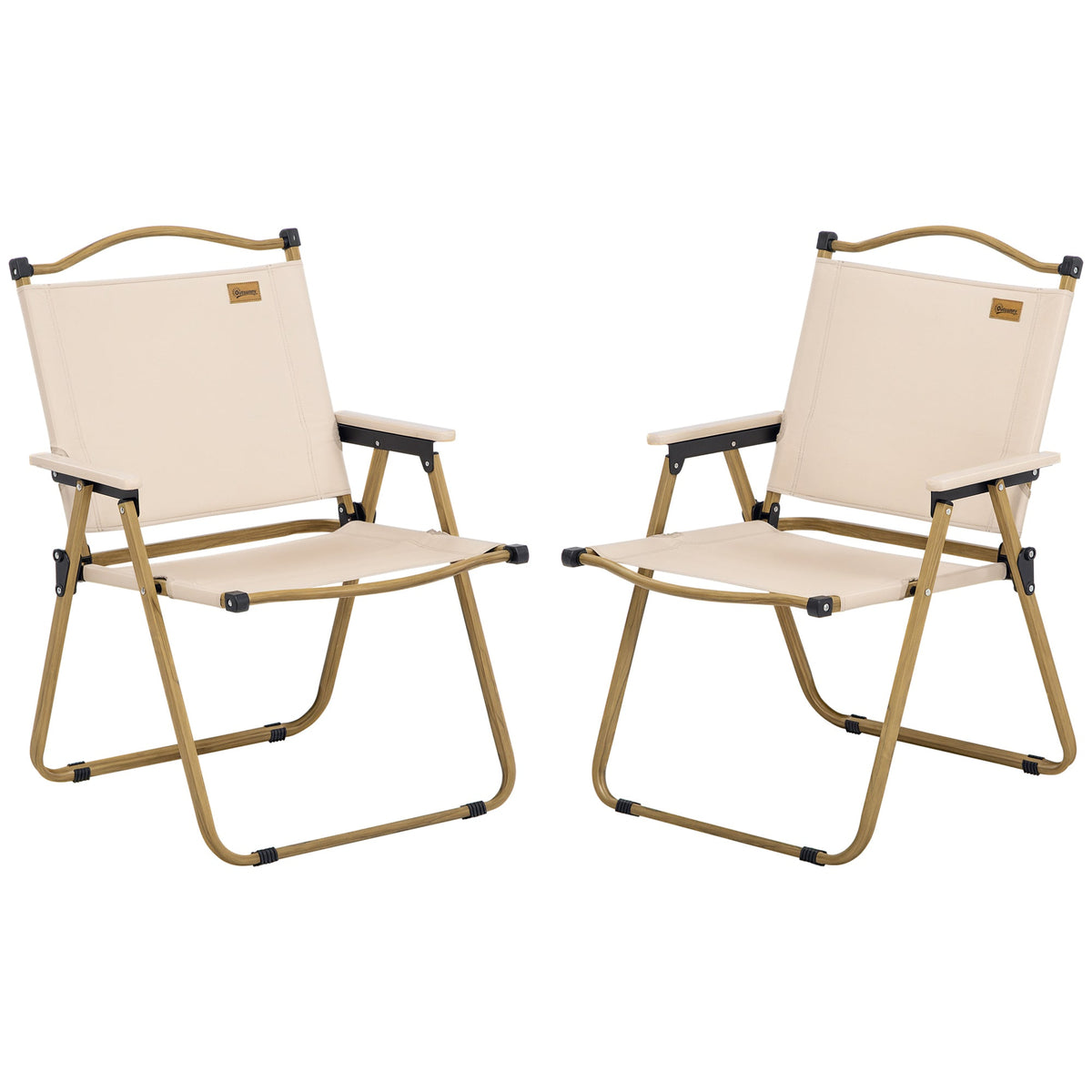 Folding Camping Chairs — Set of 2, 286 lb Capacity