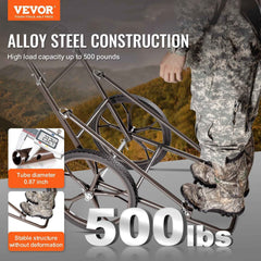 500 lb Folding Deer Cart with 17-Inch Solid Rubber Tires