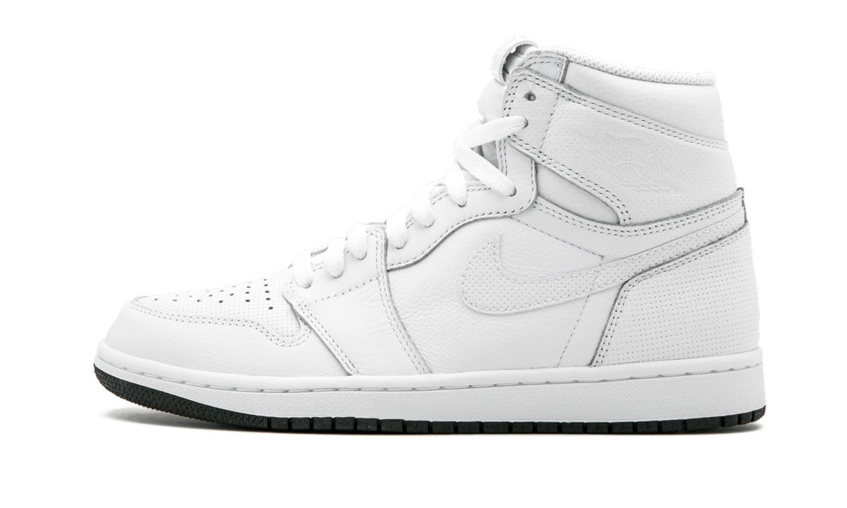 1 Retro High OG "White Perforated" 555088 100