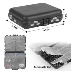 188-Piece Fishing Accessory Kit with Compact Tackle Box