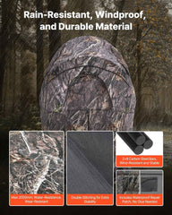 Single Person Hunting Ground Blind – Portable Camouflage Tent for Turkey & Deer
