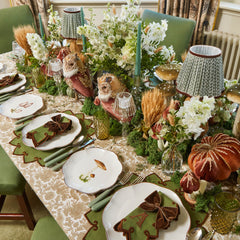 Forest Green & Brown Angelina Napkins (Set of 4)