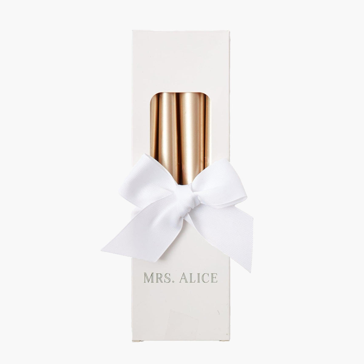 Champagne Gold Candles (Set of 8)