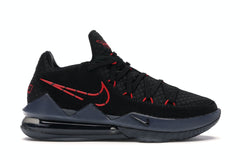 LeBron 17 Low Black Red Dark Grey